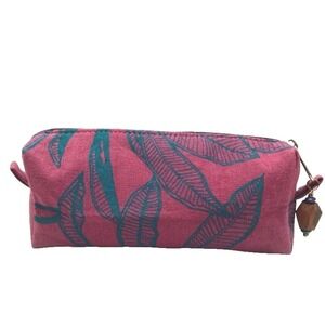 Neema Crafts Tropical Toiletry Bag Makeup Case Purse Lined Water Resistant NWT